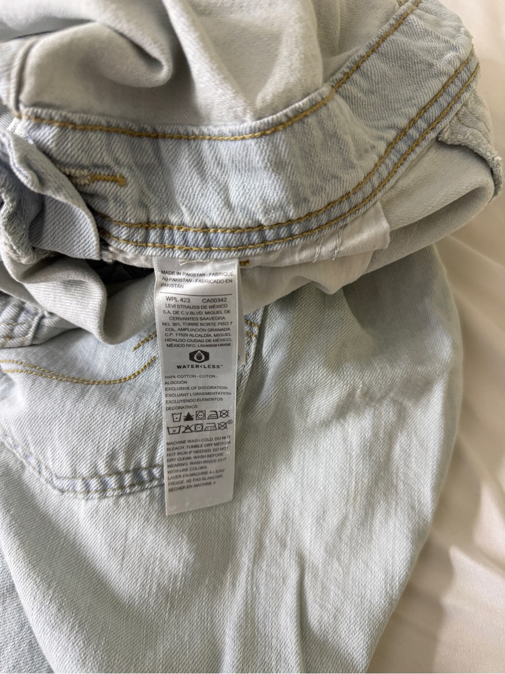 Levi’s Premium Denim Romper Short Overalls Heritage Shortalls Relaxed Fit XLarge - Picture 9 of 10